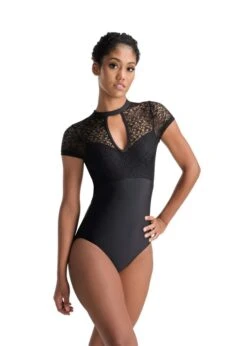 Ballet Rosa Nicolette High Neck Sweetheart Cap Sleeve Leotard
