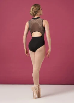Bloch Lace Print Zip Tank Leotard -Dance Costume Shop bloch lace print zip tank leotard 3