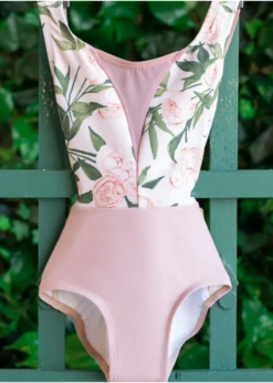 Lucky Leo Dart Tank Mesh Leotard