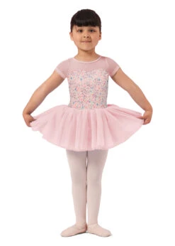 Mirella M1554C Child Floral Cap Sleeve Tutu