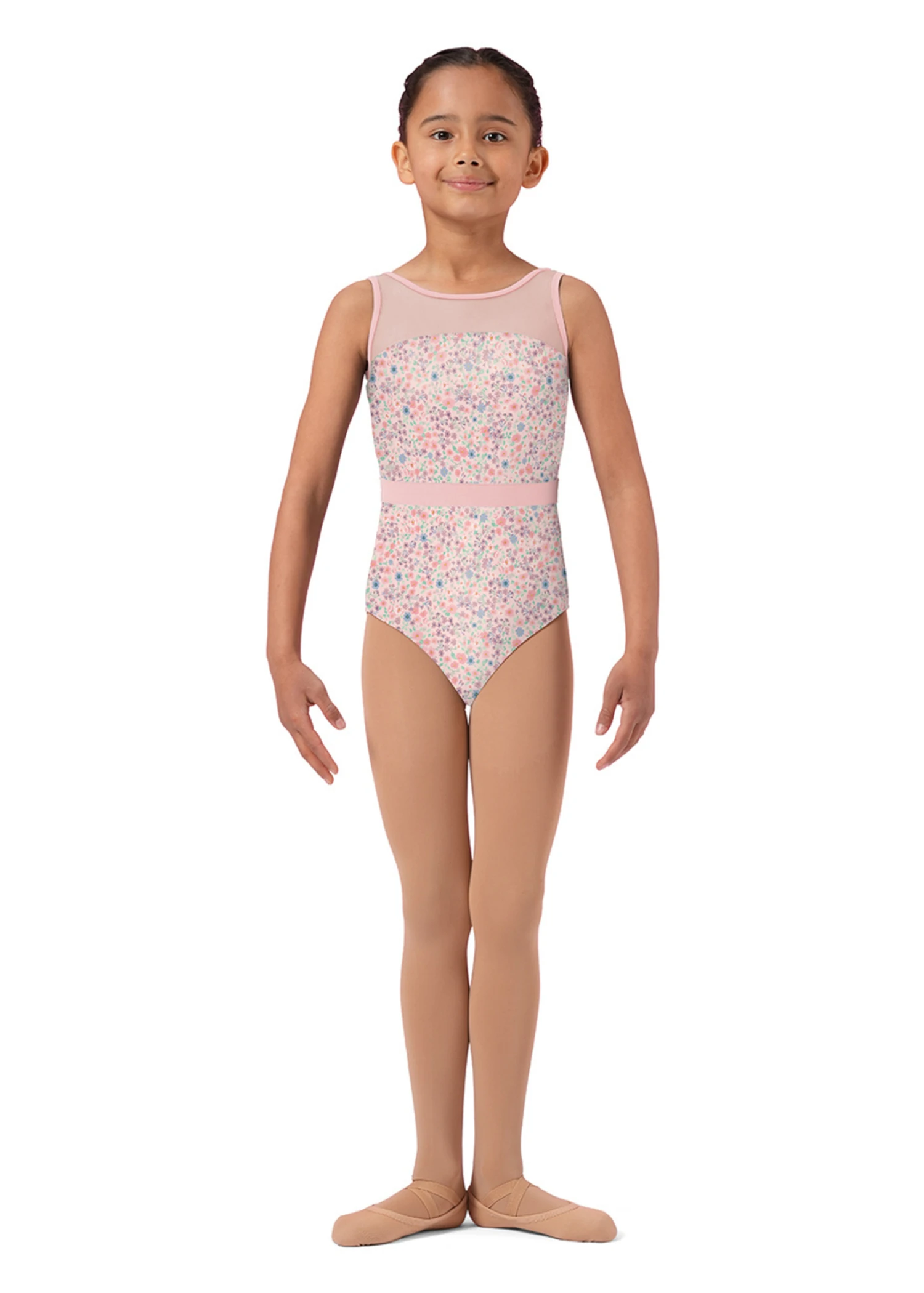 Mirella M485C Child Floral Tank Leotard 1 Mirella M485C Child Floral Tank Leotard