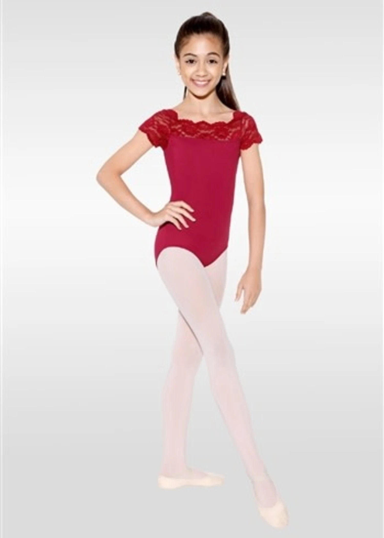 So Danca Child Tilly Lace Cap Sleeve Leotard SL17 2 So Danca Child Tilly Lace Cap Sleeve Leotard SL17 - Image 2