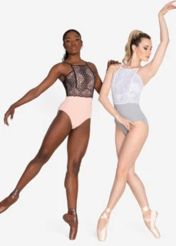 So Danca Elinor High Neck Lace Leotard