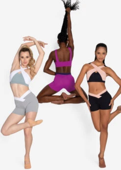 So Danca Maya Cross Neck Sports Bra