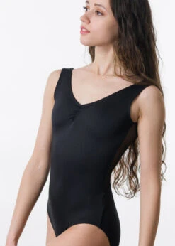 Suffolk Child Pinch Front Mesh Tank Leotard