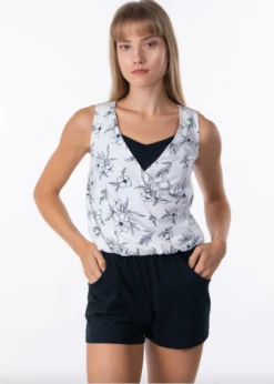 Suffolk Moonflower V Neck Romper -Dance Costume Shop suffolk moonflower v neck romper 3