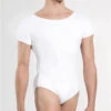 Wear Moi Igor Men's Short Sleeve Wide Neck Leotard